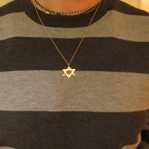 Star of David necklace. Magen David necklace.